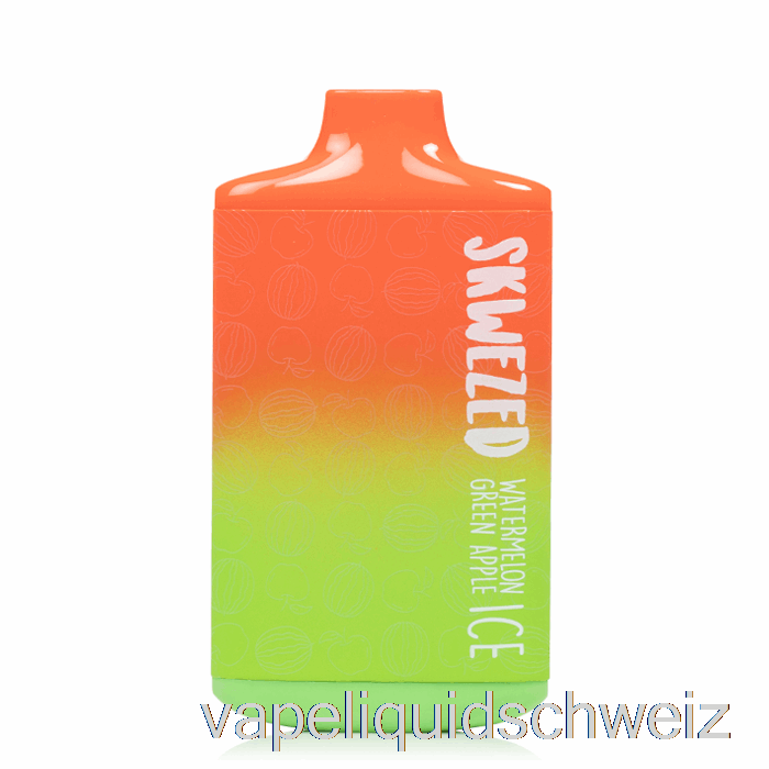 Skwezed 5k Einweg-Eisdampfer Mit Wassermelone Und Grünem Apfel Ohne Nikotin